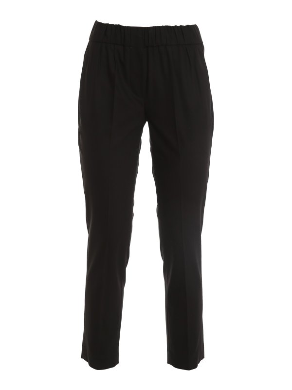 BRUNELLO CUCINELLI: casual trousers - Cotton trousers with darts