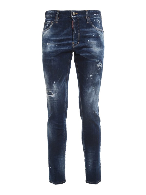 DSQUARED2: Straight Leg Jeans - Icon Spray Cool Guy