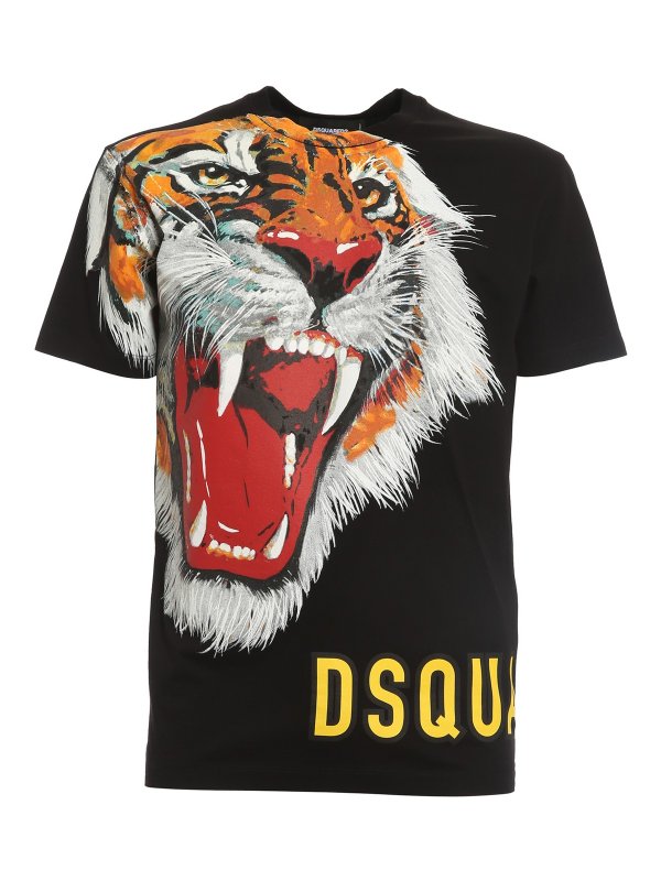 DSQUARED2: t-shirts - Tiger T-shirt