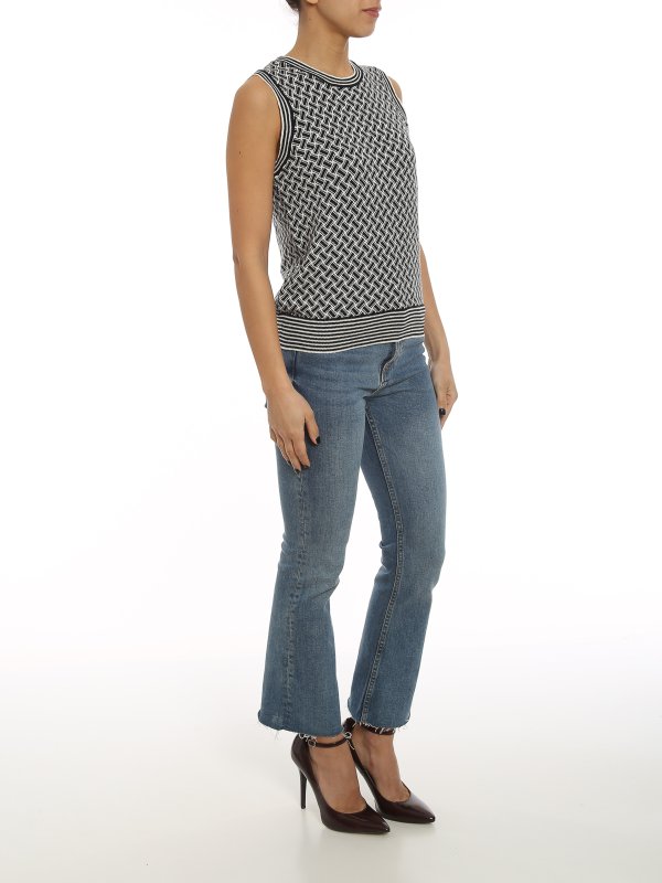 DRUMOHR: vests online - Biscuit patterned vest