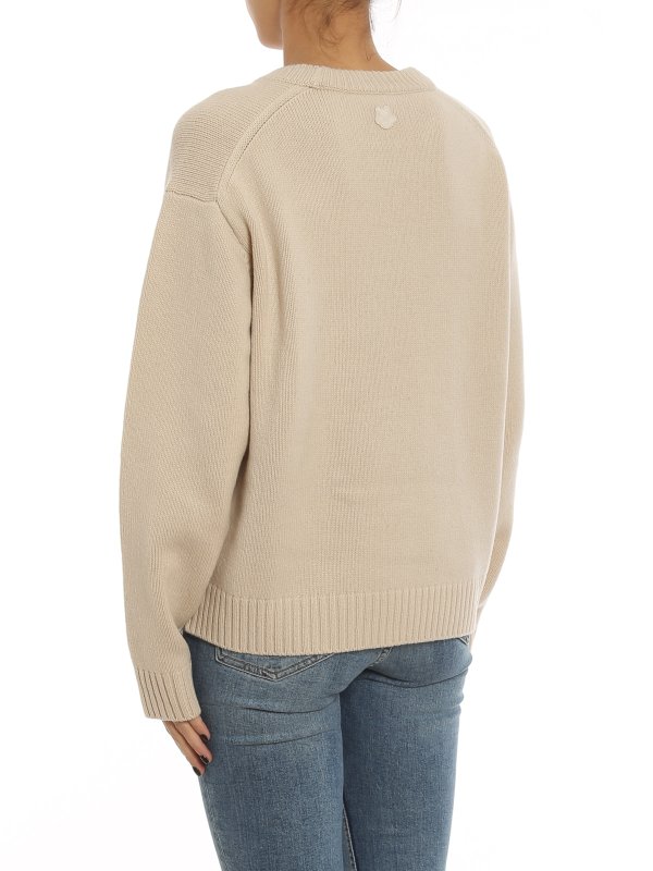 Rundhalspullover - Beige shop online: KENZO