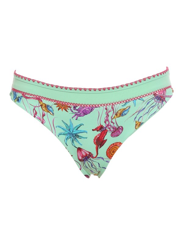 TWINSET: bikinis - Sealife print bikini bottom