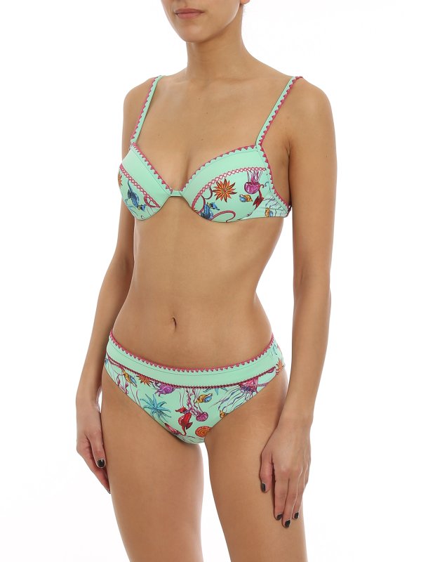 TWINSET: bikinis online - Sealife print bikini bottom