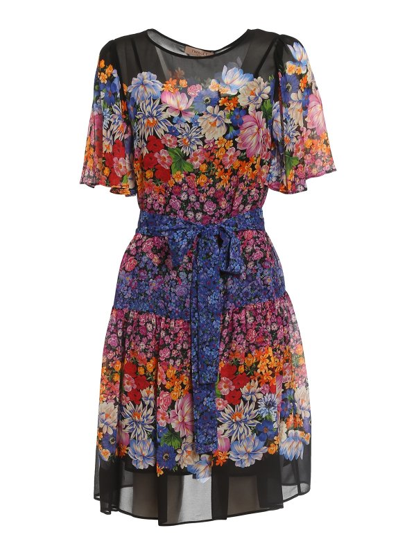 TWINSET: abiti corti - Abito in georgette
