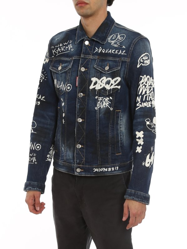 DSQUARED2 buy online Graffiti Dan jacket
