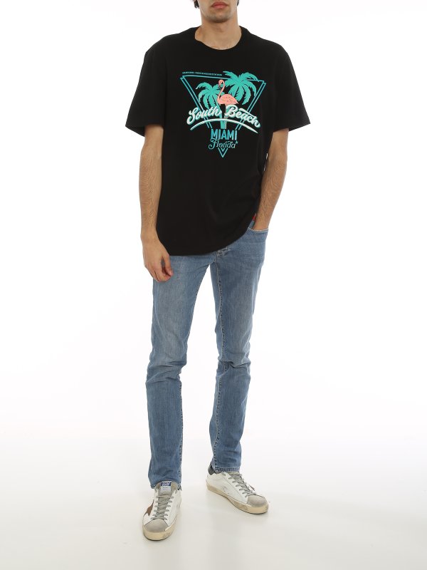 GOLDEN GOOSE: t-shirts online - Journey - South Beach Miami T-shirt