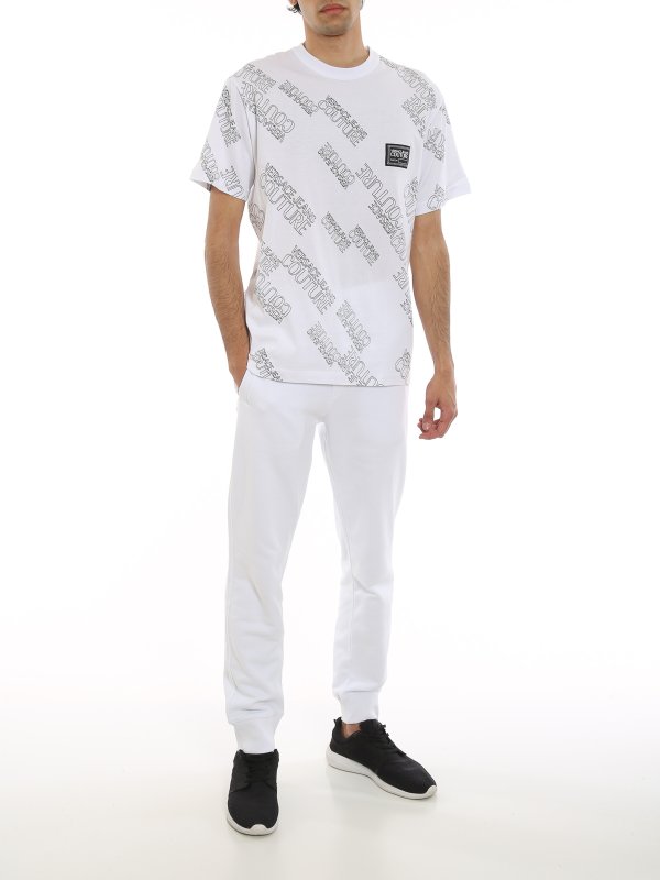 Embroidered tracksuit bottoms shop online: Versace Jeans Couture