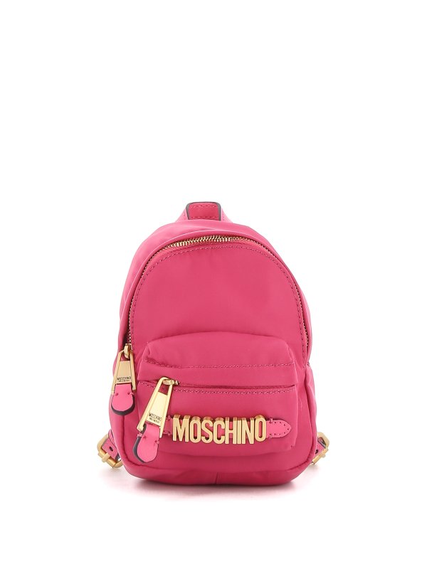MOSCHINO: backpacks - Metallic letters mini bag