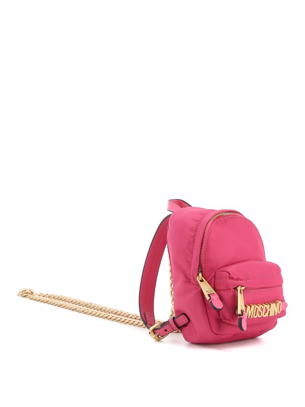 MOSCHINO: backpacks online - Metallic letters mini bag