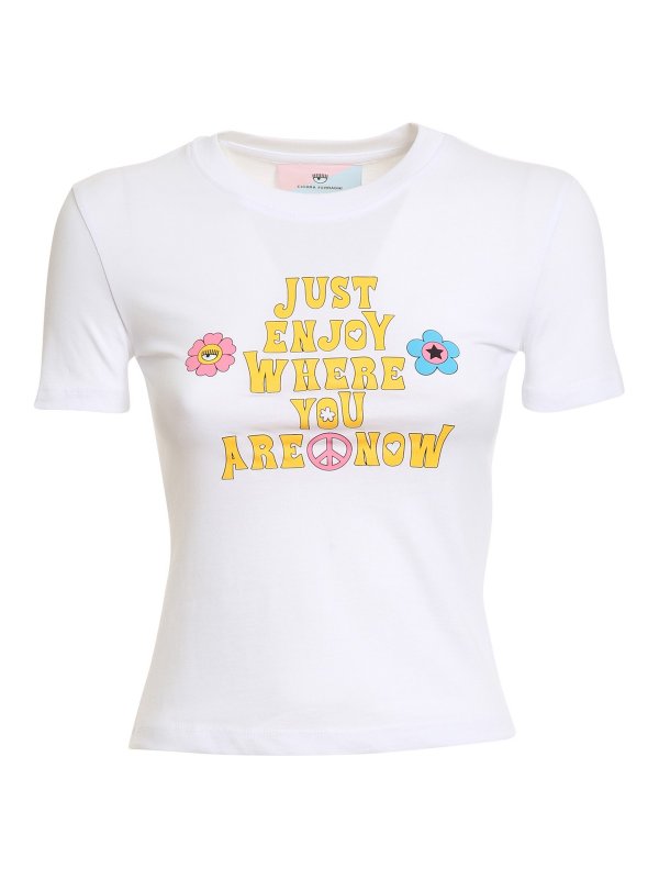 CHIARA FERRAGNI: Camisetas - Camiseta - Blanco