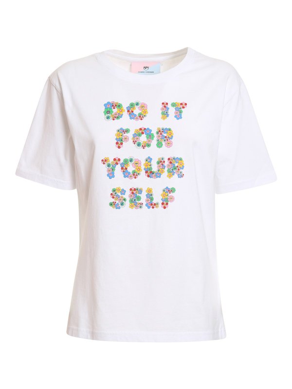 CHIARA FERRAGNI: Camisetas - Camiseta - Blanco