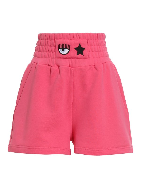 CHIARA FERRAGNI: tracksuit bottoms - Branded short sweatpants