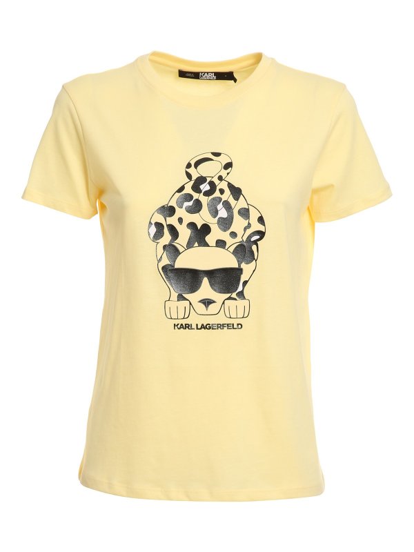 KARL LAGERFELD: t-shirts - Ikonik animal t-shirt