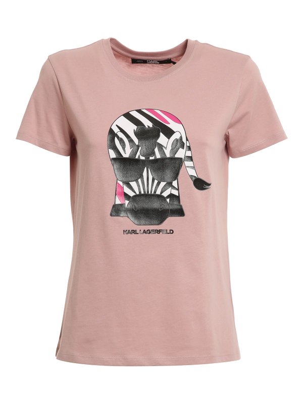 KARL LAGERFELD: Camisetas - Camiseta - Rosado Claro
