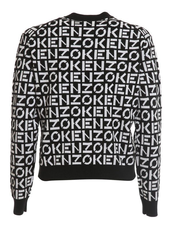 KENZO: Strickpullover mit Rundhalsausschnitt online - Rundhalspullover - Schwarz