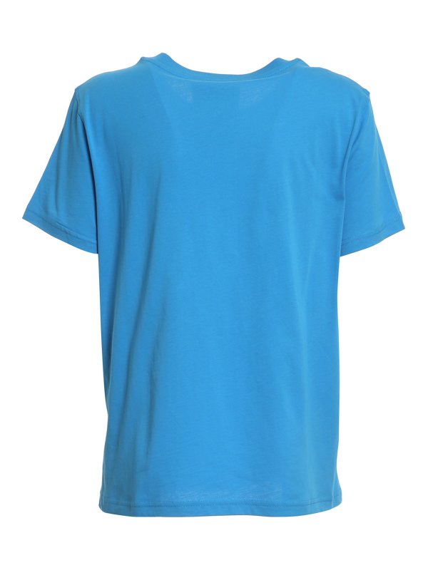 MOSCHINO: T-shirts online - T-Shirt - Bleu Clair
