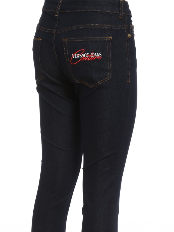 iKRIX Versace Jeans Couture: ストレートジーンズ - ストレートジーンズ - ダークウォッシュ