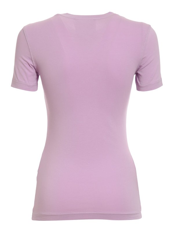 Versace Jeans Couture: t-shirts online - Laminated logo T-shirt