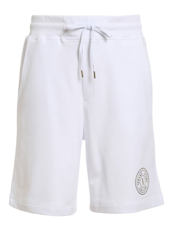 Versace Jeans Couture: スウェットパンツ - トラックスーツ ボトムス - 白