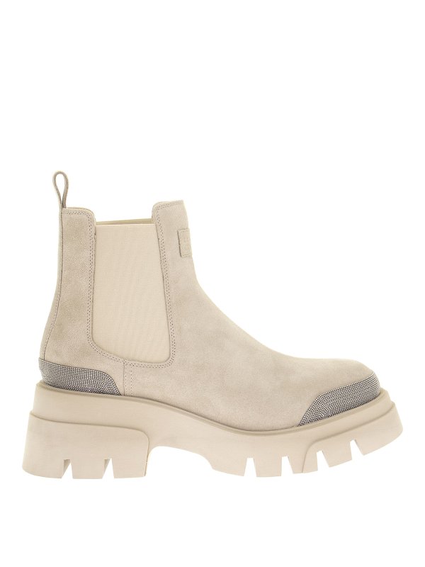 BRUNELLO CUCINELLI: Stiefel - Stiefel - Hellbeige