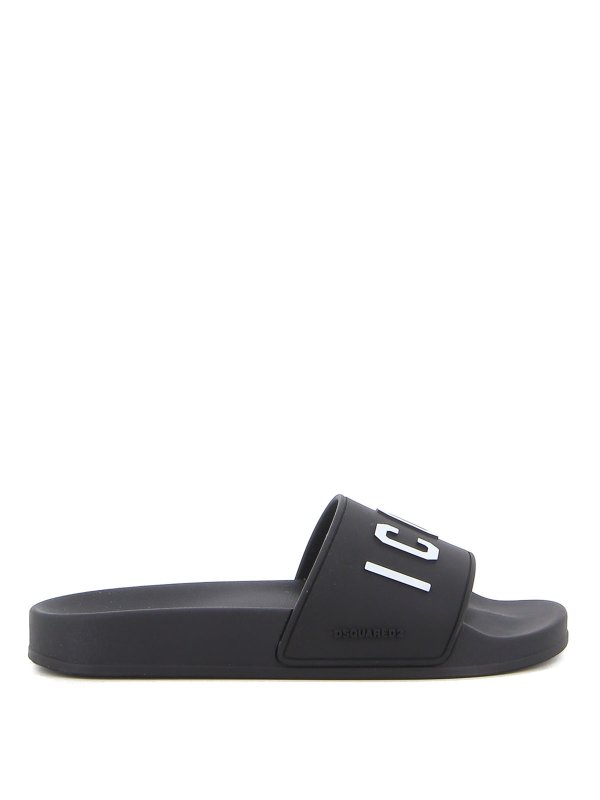 DSQUARED2: Chanclas de playa - Chanclas - Icon