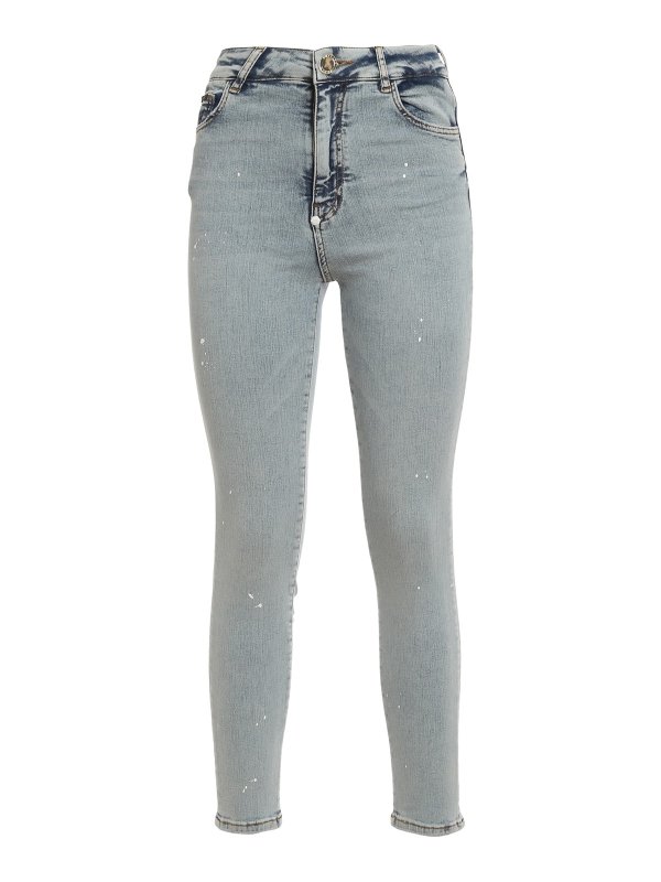 PHILIPP PLEIN: jeans skinny - Jeans con macchie di pittura