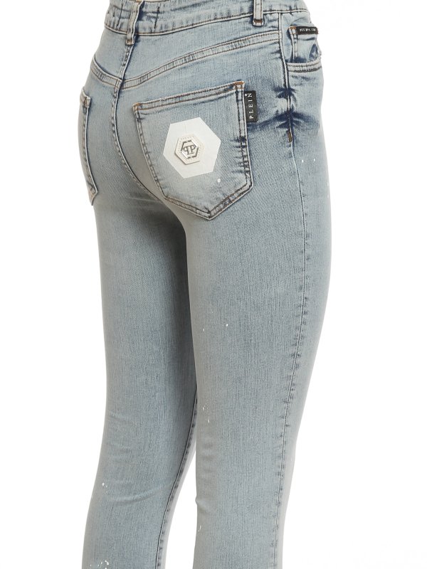 iKRIX PHILIPP PLEIN: jeans skinny - Jeans con macchie di pittura