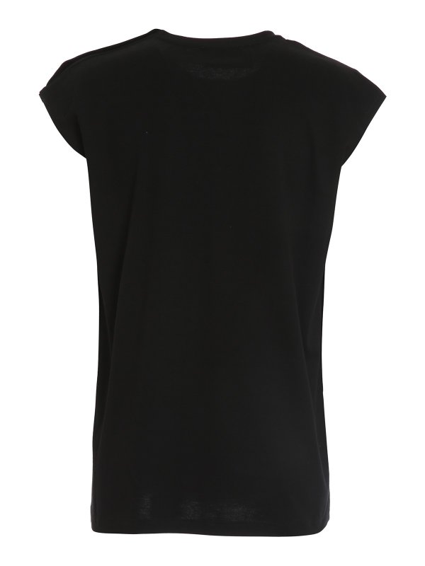 PHILIPP PLEIN: Tops & Tank tops online - Logo embroidery tank top with buttons