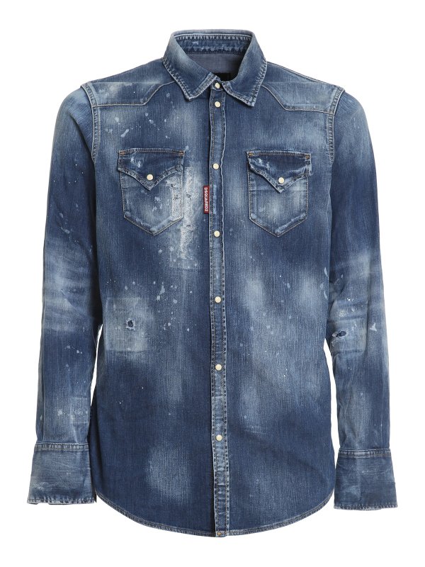 DSQUARED2: shirts - Destroyed shirt