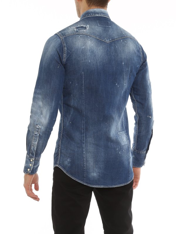 Destroyed shirt shop online: DSQUARED2