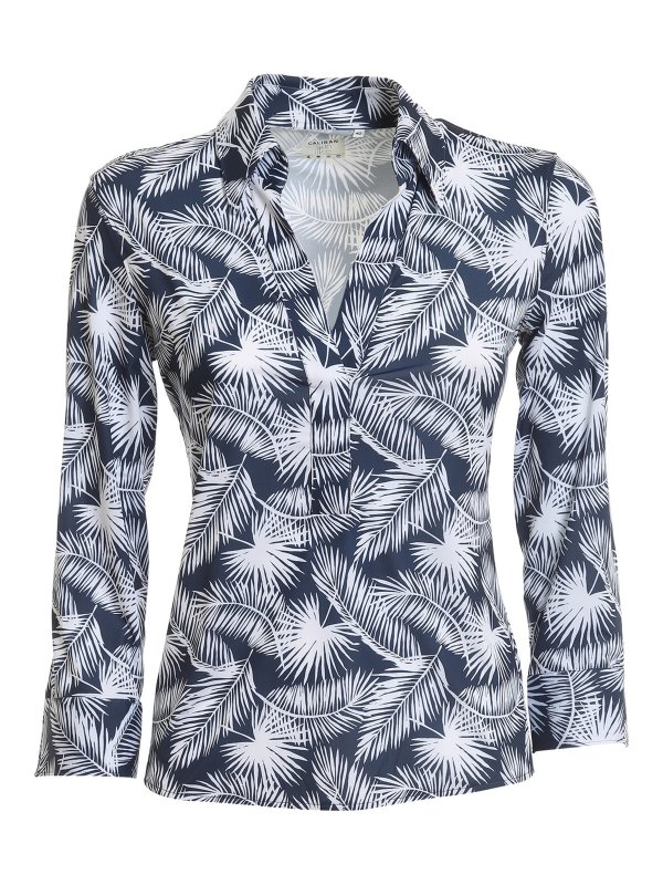 CALIBAN: Blusas - Blusa - Azul