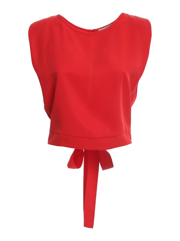 CROCHE: bluse - Blusa con fiocco sul retro