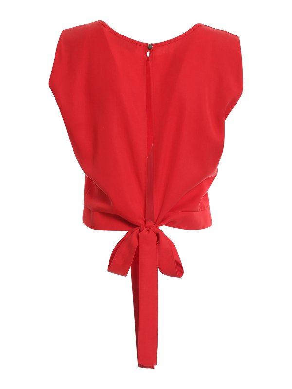 CROCHE: bluse online - Blusa con fiocco sul retro