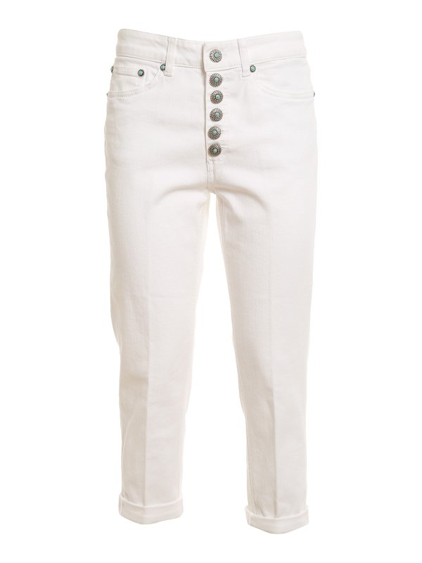 DONDUP: Straight Leg Jeans - Straight Leg Jeans - Weiß