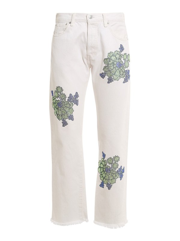 LIBERTY DOLL: ストレートジーンズ - ストレートジーンズ - 白