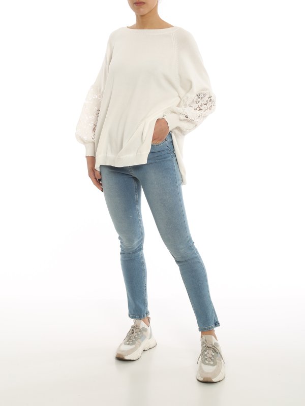 TWINSET: スキニージーンズ online - スキニージーンズ - ライトウォッシュ