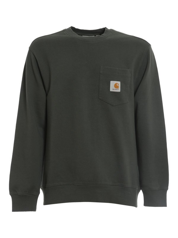 CARHARTT: Sweatshirts & Pulls - Sweat-Shirts - Vert Foncé