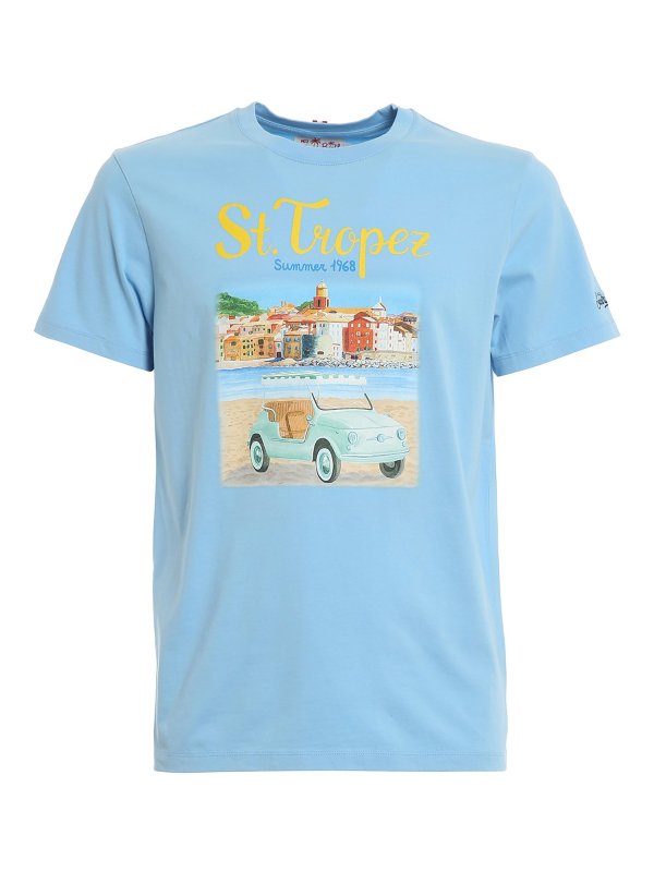 MC2 SAINT BARTH: T-shirts - T-Shirt - Hellblau