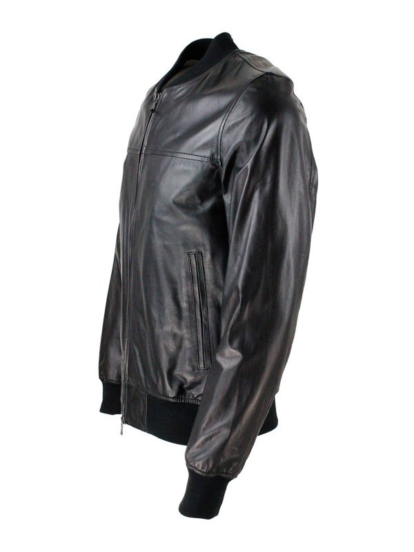 The Best Shops ORCIANI: leather jacket - Leather bomber jacket