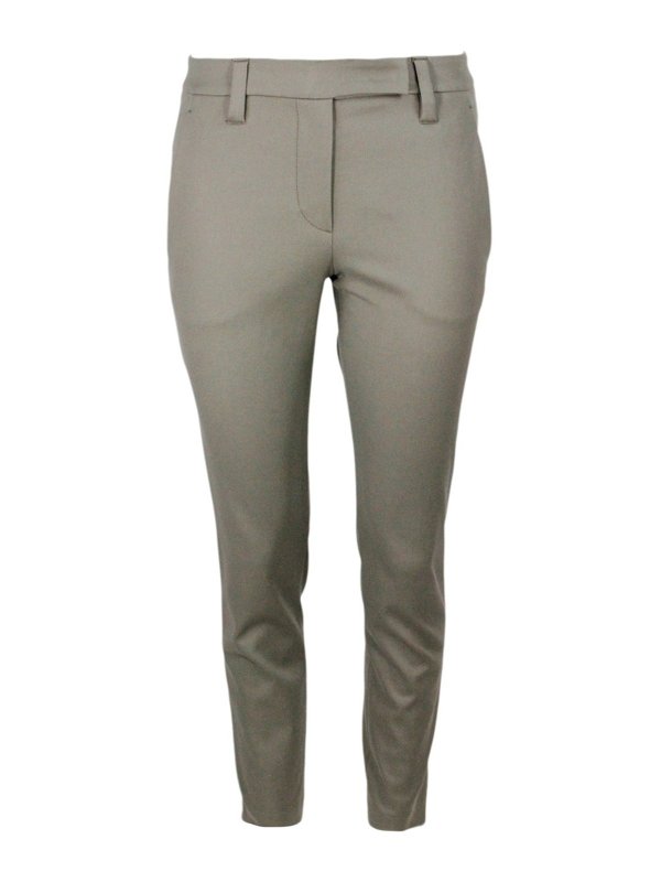 BRUNELLO CUCINELLI: casual trousers - Slim fit trousers