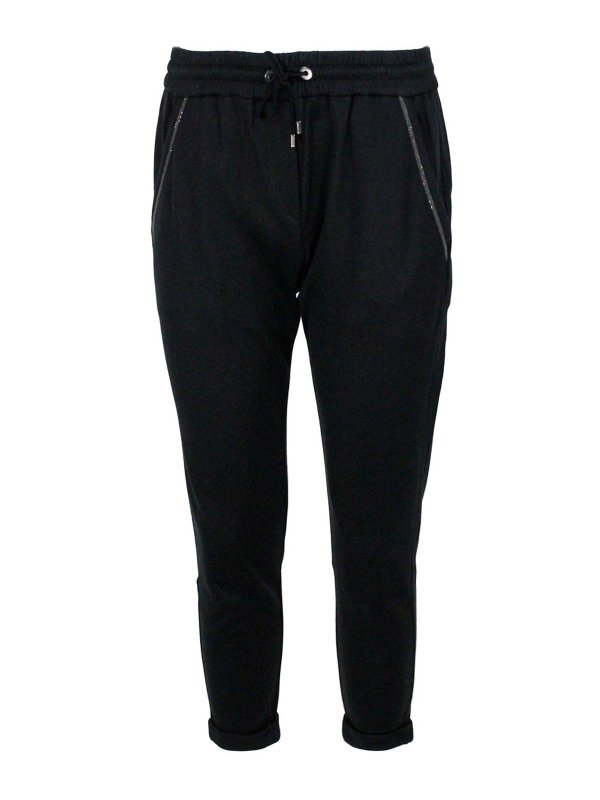 BRUNELLO CUCINELLI: Pantalones deportivos - Pantalones Deportivos - Negro