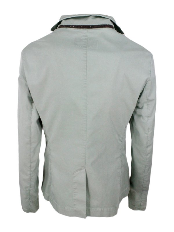 アウターその他 FABIANA FILIPPI Woman Blazer Green GCD275F412D787 6161 Fabiana Filippi Casual blazer - Green - Women