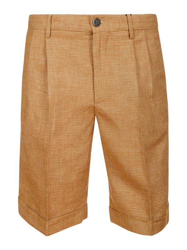 BARENA VENEZIA: Trousers Shorts - Linen bermuda shorts