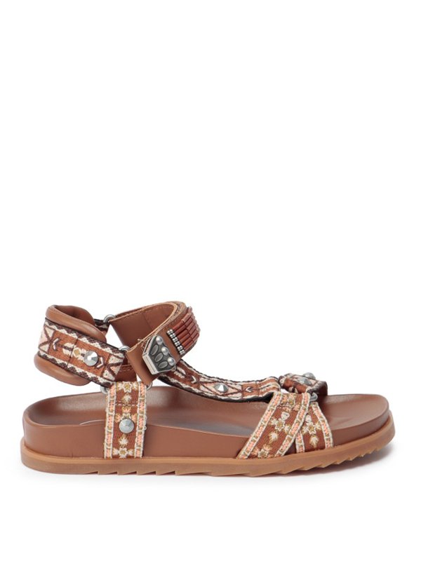 ASH: sandals - Flat sandal with ethnic pattern