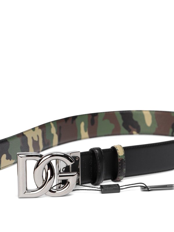 DOLCE & GABBANA: belts online - Reborn to Live reversible leather belt