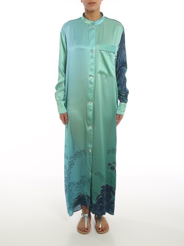 iKRIX F.R.S FOR RESTLESS SLEEPERS: Maxikleider - Knielanges Kleid - Grün