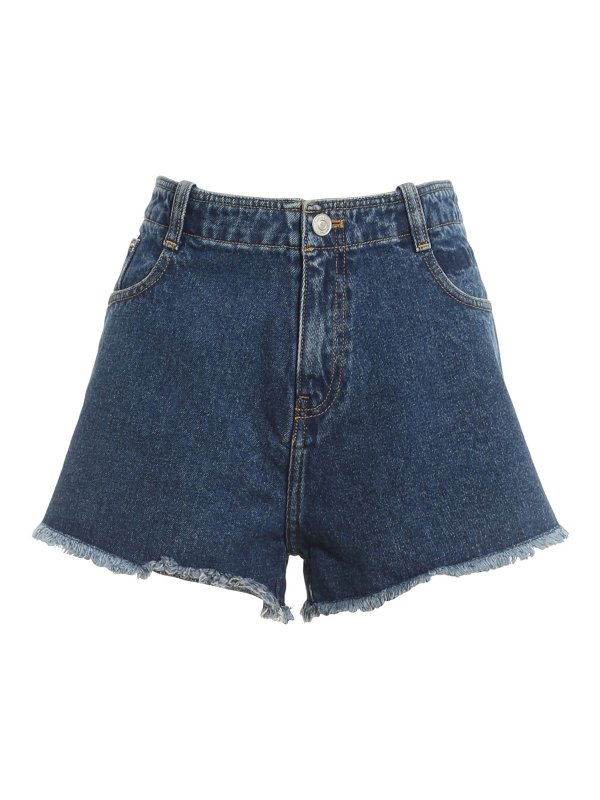 KENZO: トラウザーショーツ - ショートパンツ - ダークウォッシュ