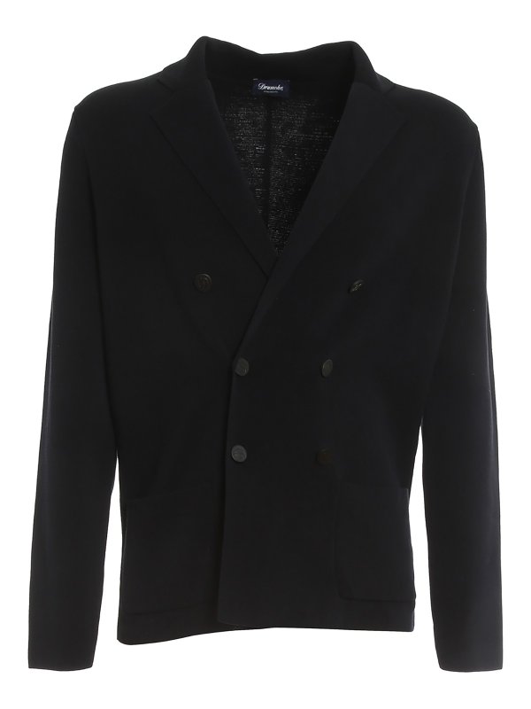 DRUMOHR: blazers - Cotton double-breasted blazer