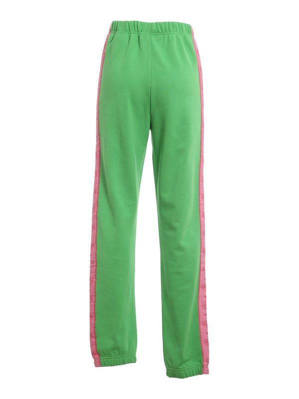 CHIARA FERRAGNI: tracksuit bottoms online - Logo bands tracksuit bottoms