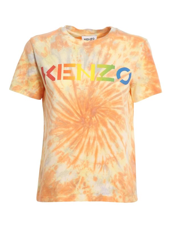 KENZO: T-shirts - T-Shirt - Orange